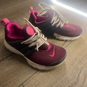 Nike Fuchsia and Black Athletic Shoes